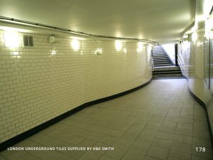 LONDON UNDERGROUND TILES SUPPLIED BY H&E SMITH