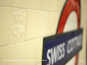 LONDON UNDERGROUND TILES SUPPLIED BY H&E SMITH
