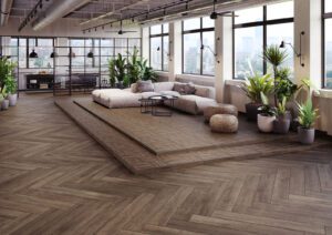 Parquet Wood Effect Anti-Slip Tiles