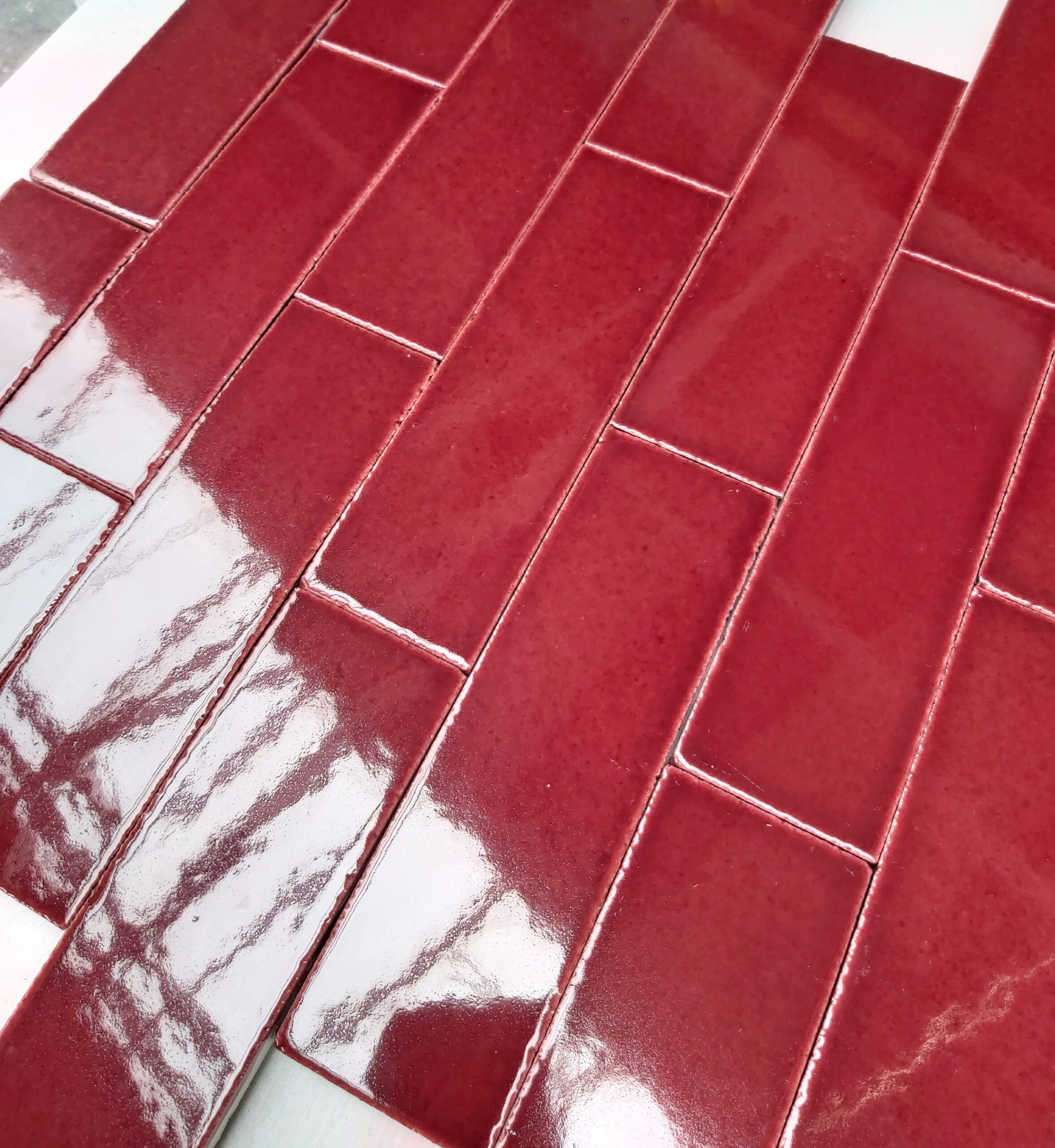 Burgundy Glazed Brick Slip