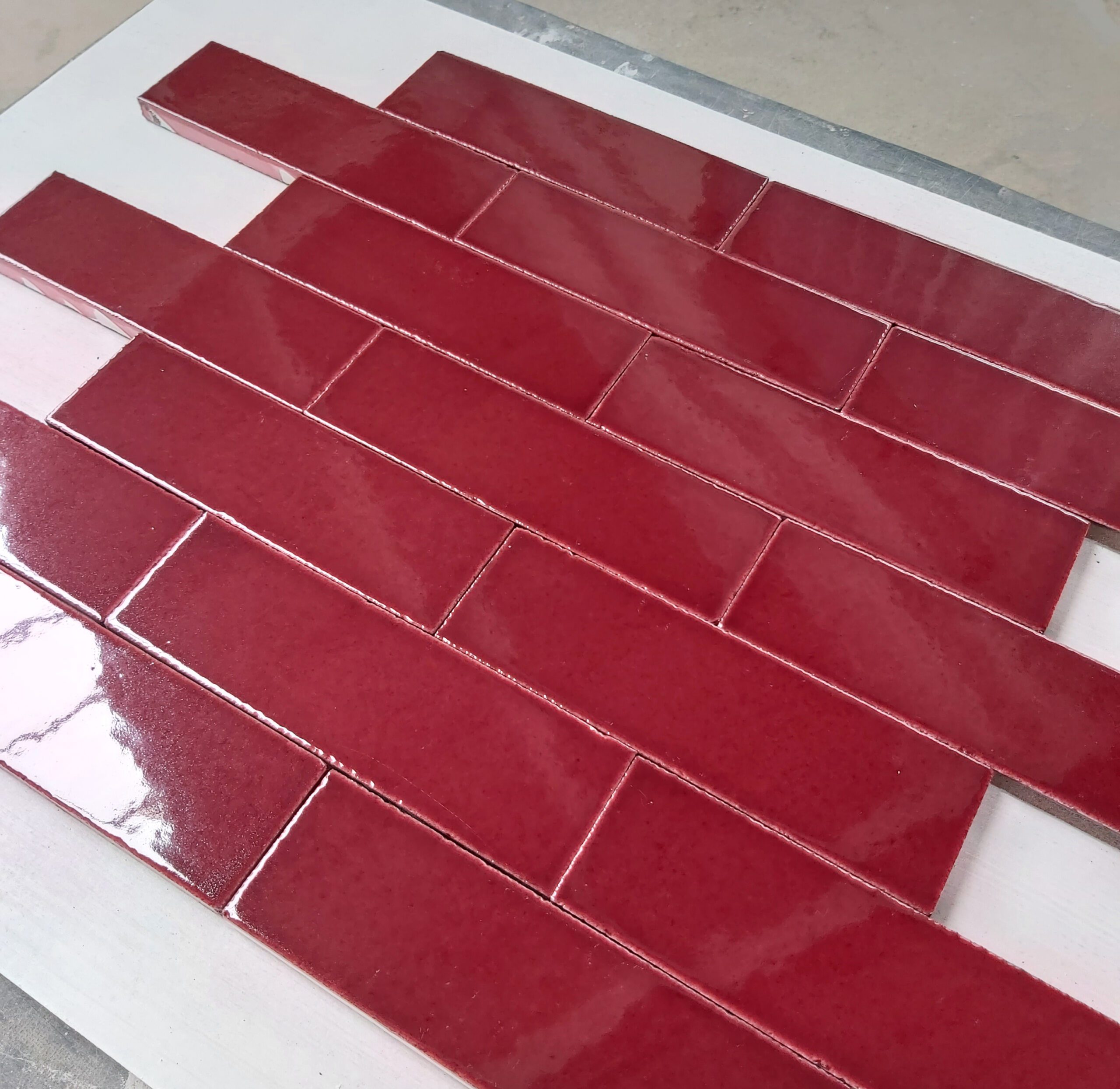 Burgundy Glazed Brick Slip