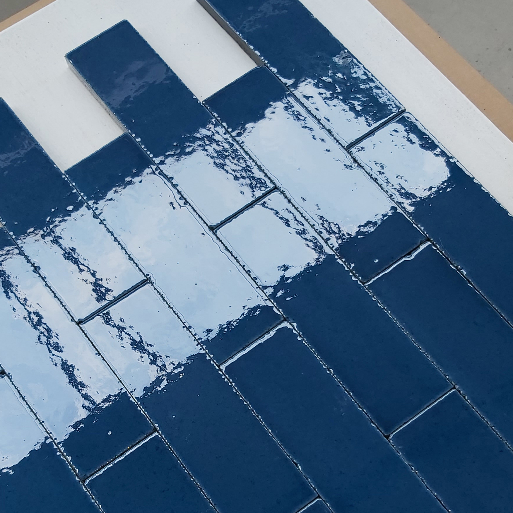 Denim Glazed Brick Slip