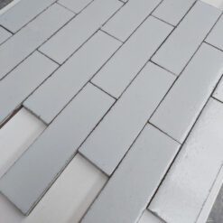 White Mist Glazed Brick Slip