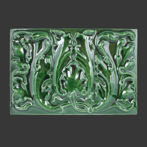 Victorian Green Floral Tile