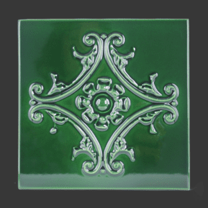Victorian Green Medalion Tile