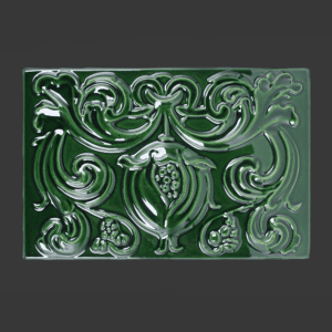 Victorian Green Pomegranate Tile