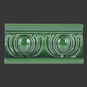 Victorian Green Royal Garland Dado Tile