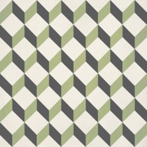 Hidráulico Upsidedown Lime Patterned Tile