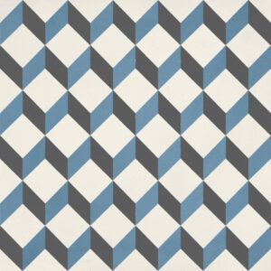 Hidráulico Upsidedown Blue Patterned Tile