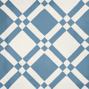 Hidráulico Almost Square Blue Patterned Tile