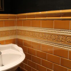 Victorian Tiles in Inca Gold in Bathroom Setting